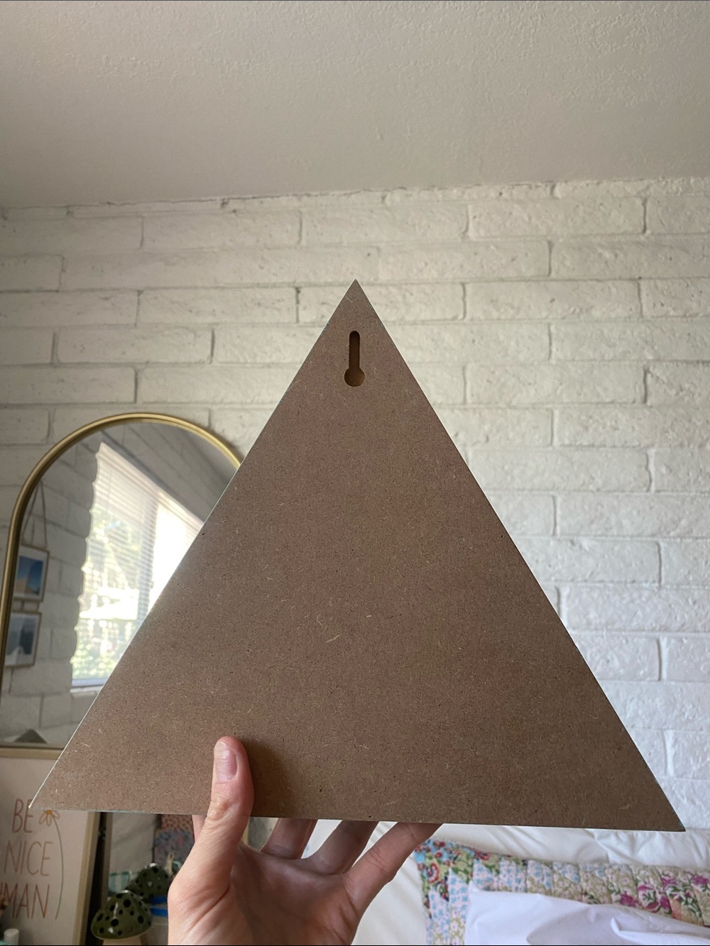 🌼 Turquoise Triangle Cubby Shelf for Knickknacks and dudads Apothecary shelf - Picture 5 of 5